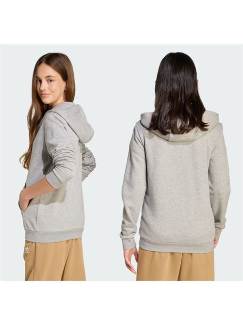 full zip hoodie ADIDAS ORIGINAL | JX2790MGREYH/WHITE